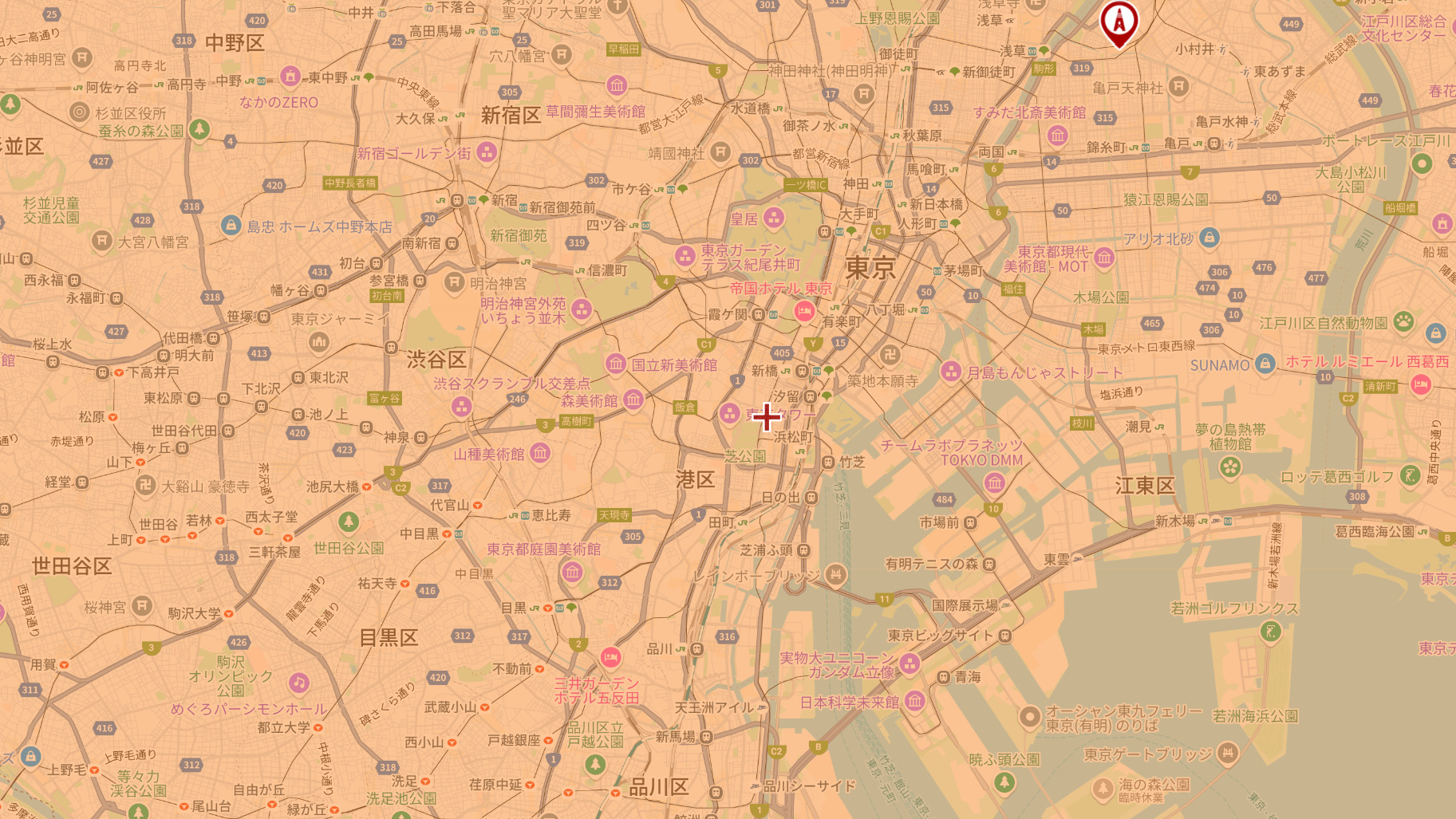 港区の電波事情